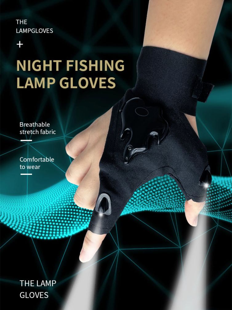Gloves with lightning
